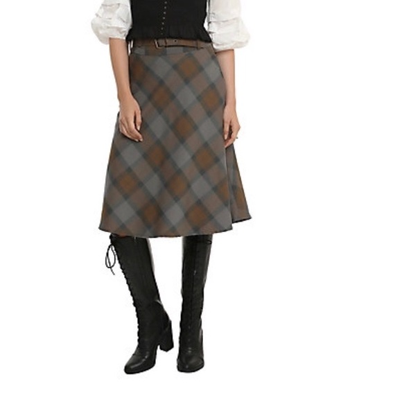 Hot Topic Outlander Collection Plaid Skirt Size L